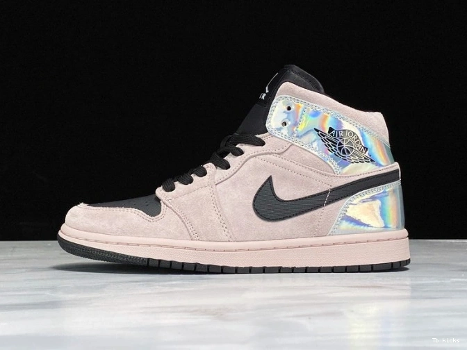 Rep TBK (W) Iridescent Mid Dirty Powder Jordan Air BQ6472-602 1 0726